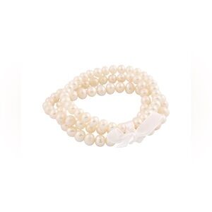 NWT Splendid Pearls Set of Three 6-7mm Freshwater Pearl Bracelets